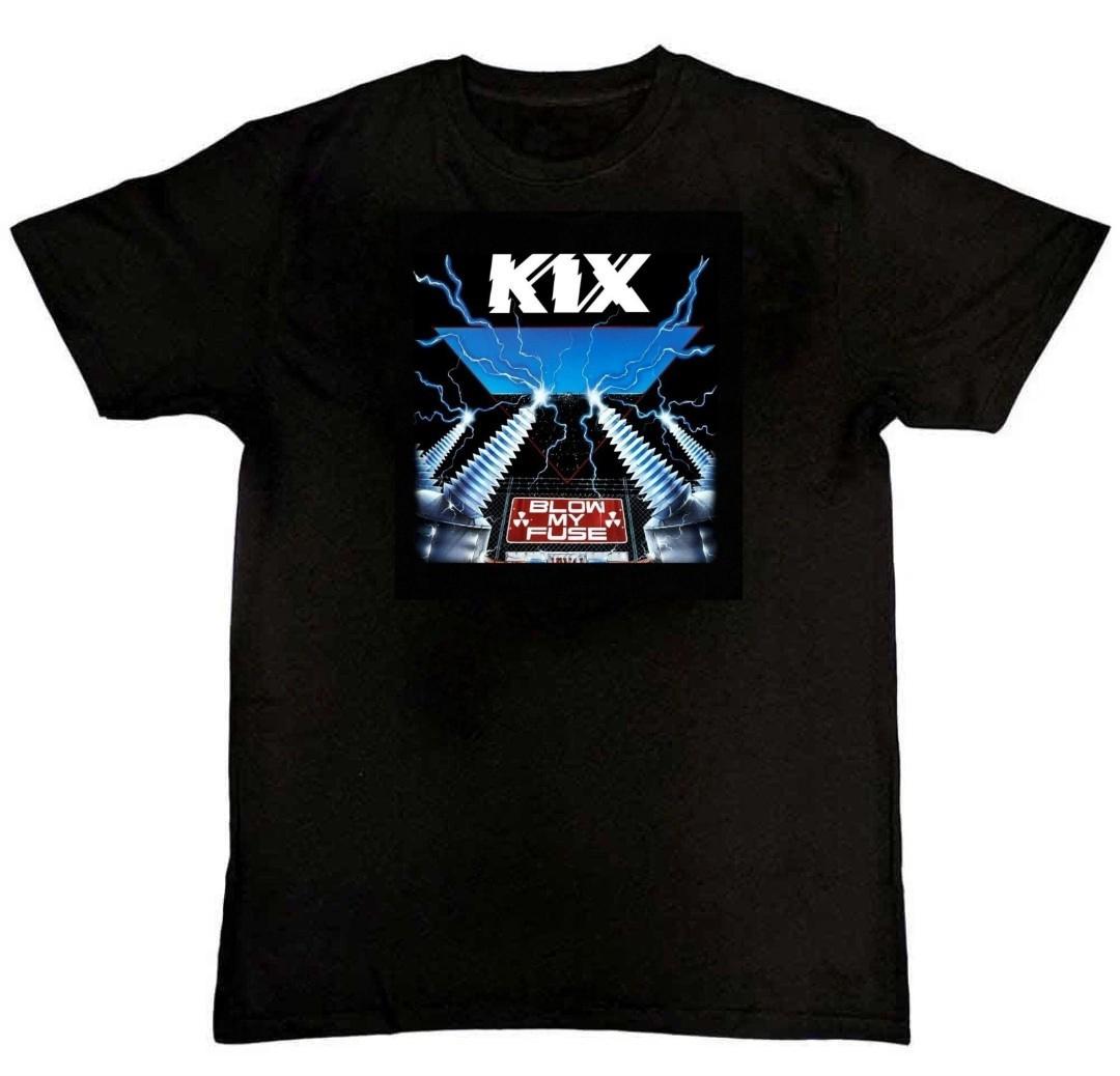 Vintage Blow My Fuse Kix Band Graphic Print T-Shirt M