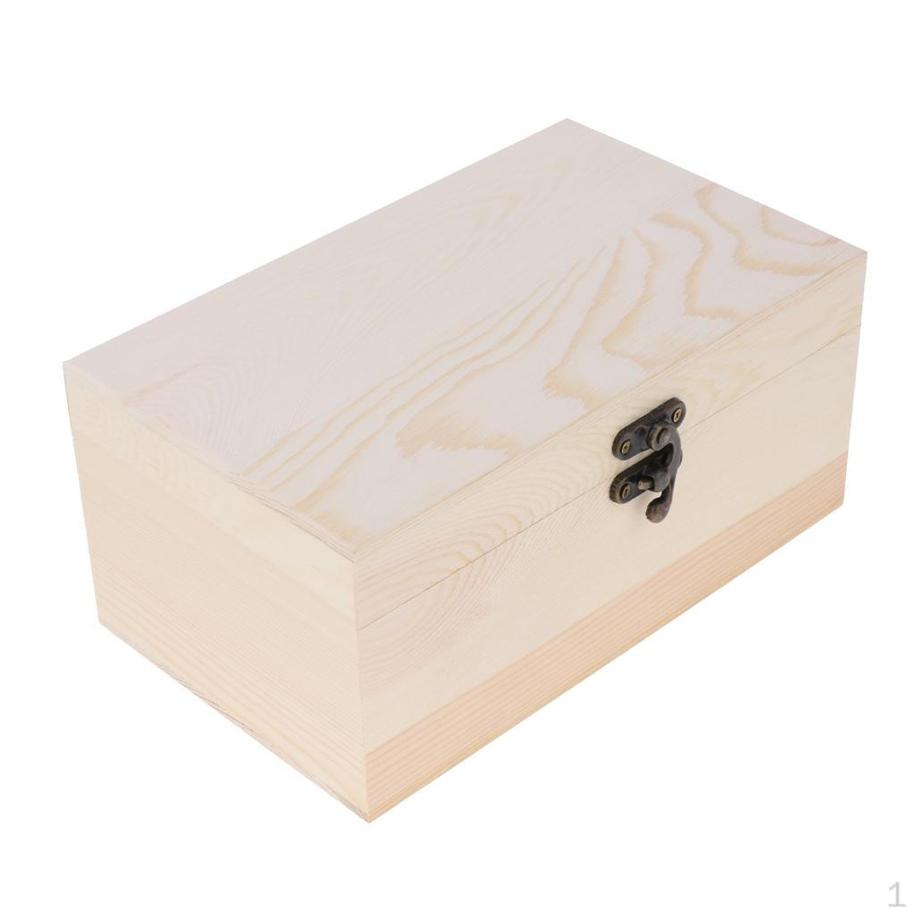 Scatola per Gioielli per Artigianato Fai da Te Falegnameria Scatola Regalo Ricordo Chest93 Misure tra cui Scegliere)