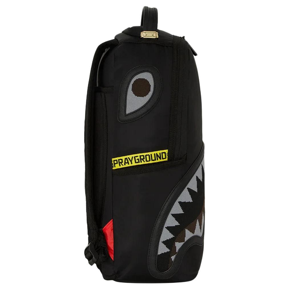 Sprayground Shark Central Parachute DLX Satin Backpack Multicolor Unisex Backpacks Multi-Color 910B7736NSZ