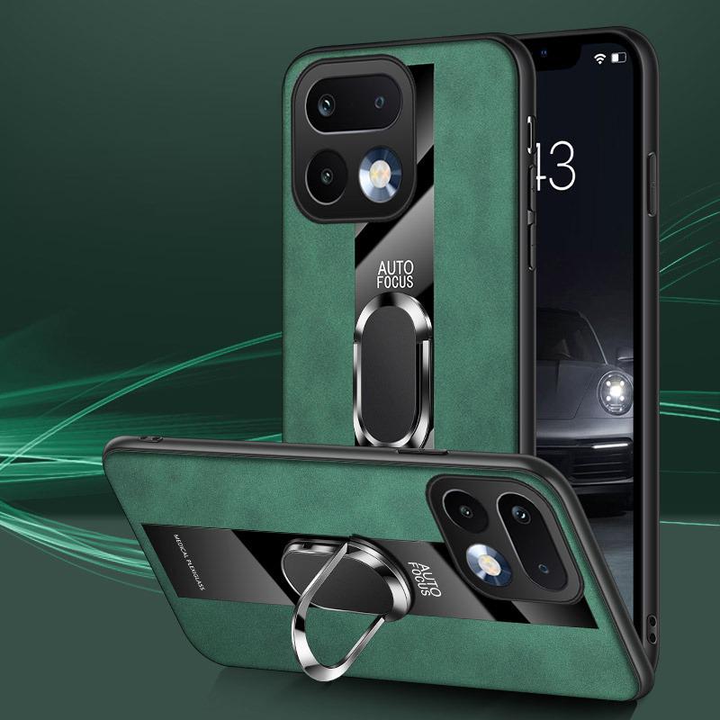For Realme 16 Pro Case Business Magnetic Ring Holder Shockproof sheepskin Leather Soft Silicone Fashion for Realme 16 Pro Plus Back Cover