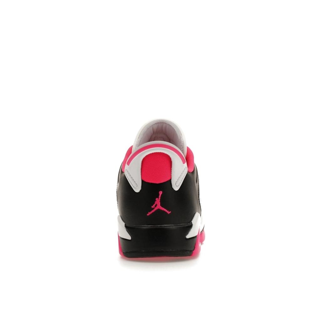 Air Jordan 6 Retro Low GS Fierce Pink Kids Sneakers White Black 768878-061
