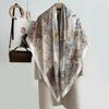 111 mulberry silk square scarf women's 111CM heavy silk shawl Hangzhou silk high-end versatile mother silk scarf