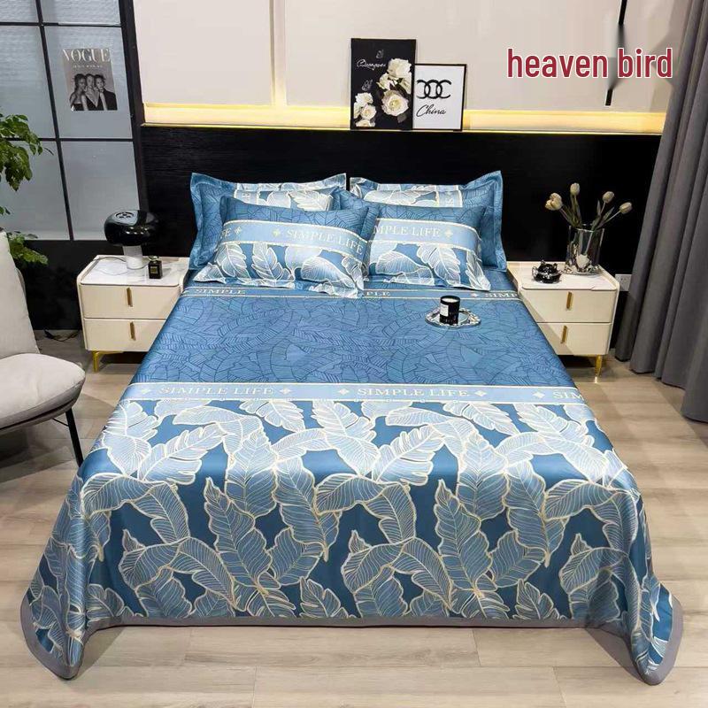 Ice Silk Summer Cool Mat Set: Foldable & Washable Three-Piece for Dormitory Single Beds