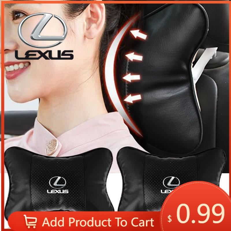 Interior Stickers 1/2Pcs Car Interior Headrest Seat Head Support Neck Pillow For Lexus IS200 IS300 CT200H ES200 ES300 GS300 GS35 EC4