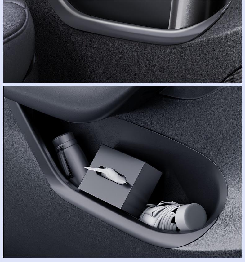 Tesla Model 3/Y Updated Door Slot Storage Box with Mat Accessories
