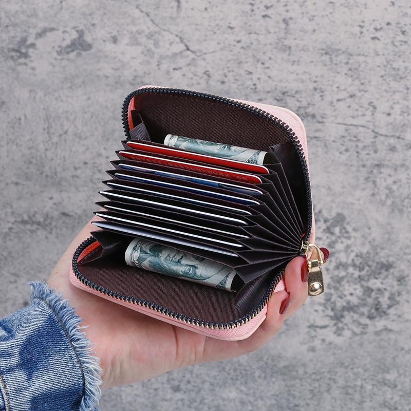 מחזיק ארנק מיני קטן מעור נשים רוכסן תיק מצמד ארנק מטבעות