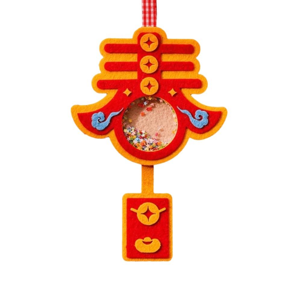 Cartoon Horse Year Decoration Exquisite Traditional Spring Festival Pendants DIY Blessing Children Handmade Shake Ornament
