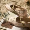 Summer Designer Flat Flower Embroidery Mary Jane Shoes for Women Square Toe Women's Loafer Elegant Casual Ladies Princess Shoes
