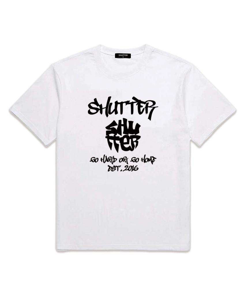 SHIRTER Circle Graffiti Short Sleeve T-Shirt (Ss004) White