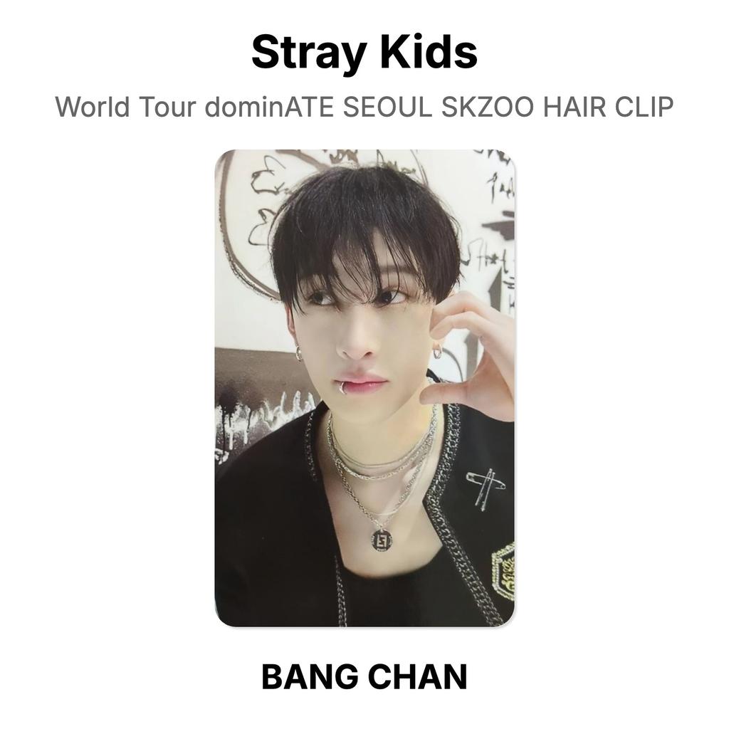 Stray Kids World Tour dominATE SEOUL SKZOO HAIR CLIP Official Photocard