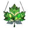 Maple Leaf Fall Ornament Window Hanging Autumn Leaf Suncatcher Stained Glass Wall Art for Thanksgiving Autumn Indoor Outdoor Home Decor