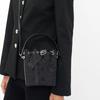 Tory Burch T Monogram Brand Logo Drawstring Closure Cotton Bucket Bag Mini Women bags Black 162810-001
