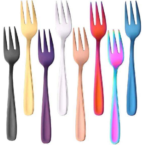 5.5 Inch Salad Forks Appetizer Forks Dessert Fork, Set of 8 salad forks