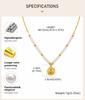 Pearl Beaded Pendant Necklace Stainless Steel 18K PVD Gold Plated Waterproof Tarnish Free Sun Shell Heart Zircon Choker Jewelry