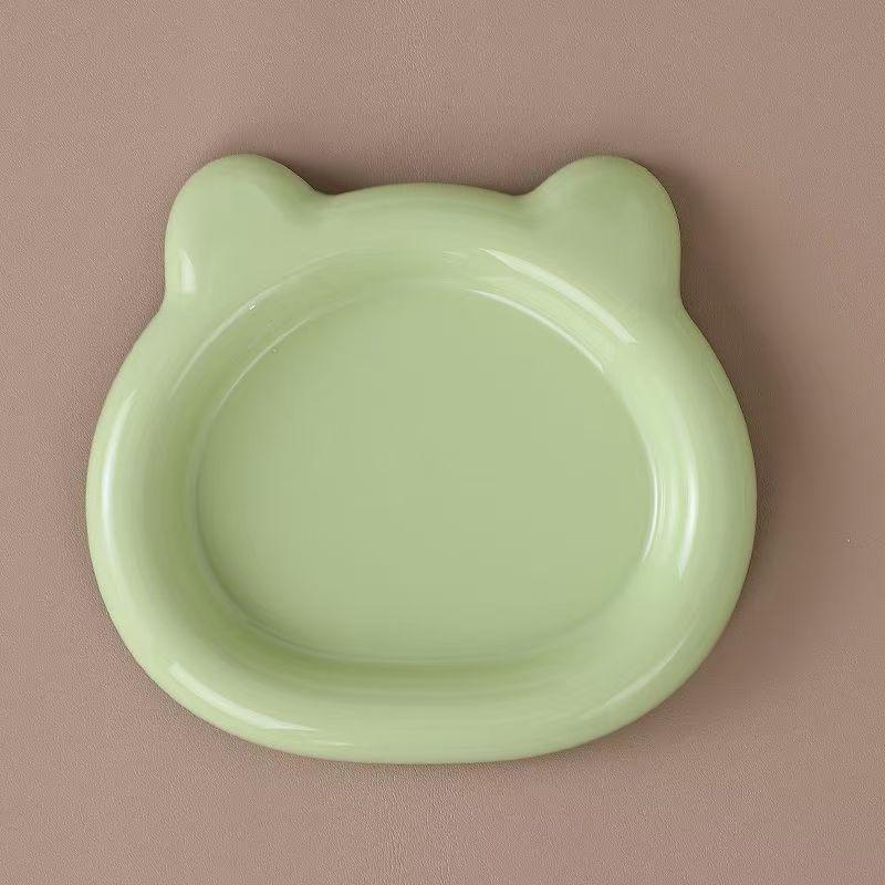 Adorable Cat Bear Dessert Plate - Cute, Plastic, Hot-Selling Breakfast Dish