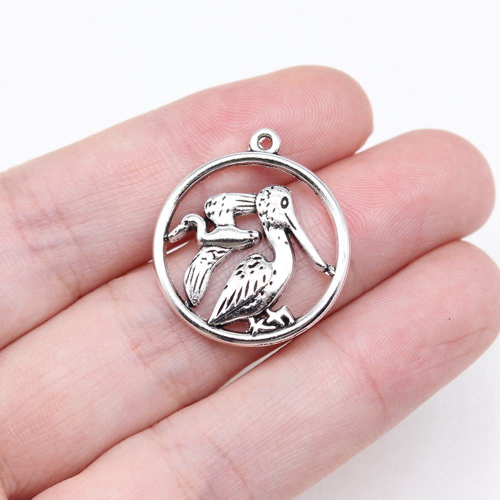 Charms Chicken Duck Goose Pendants Vintage Jewelry Supplies QC027
