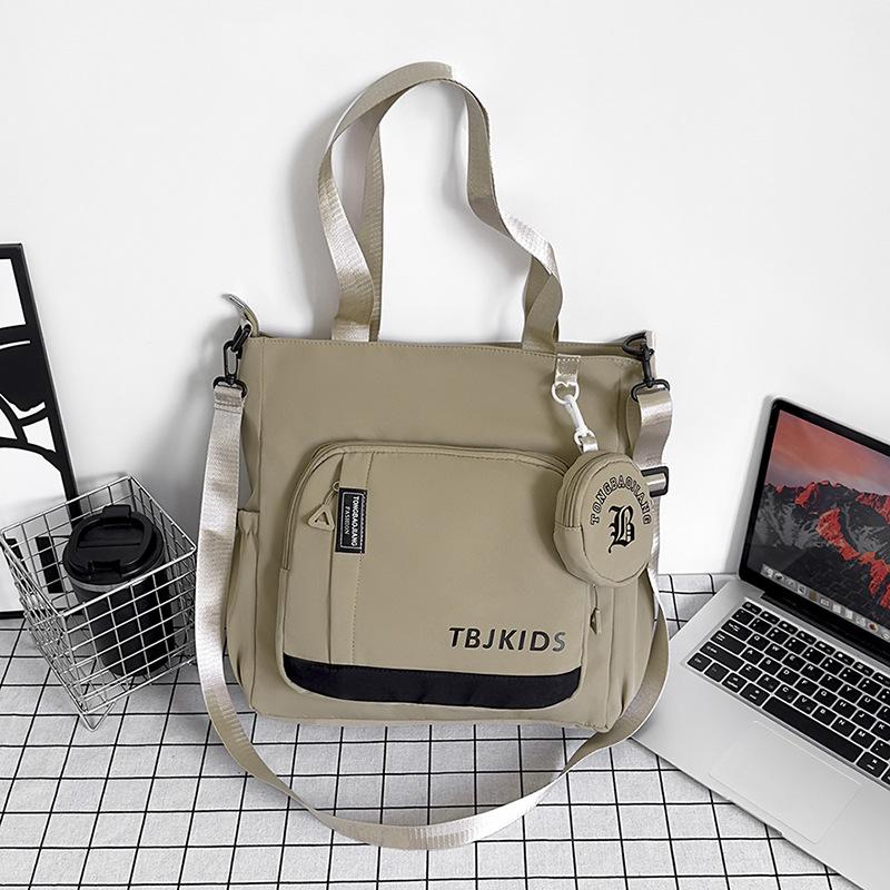 Stylish Simple Make-Up Shoulder Bag Multifunctional Junior High School Student Crossbody Schoolbag Large Capacity Men'S And Women'S Casual Backpack