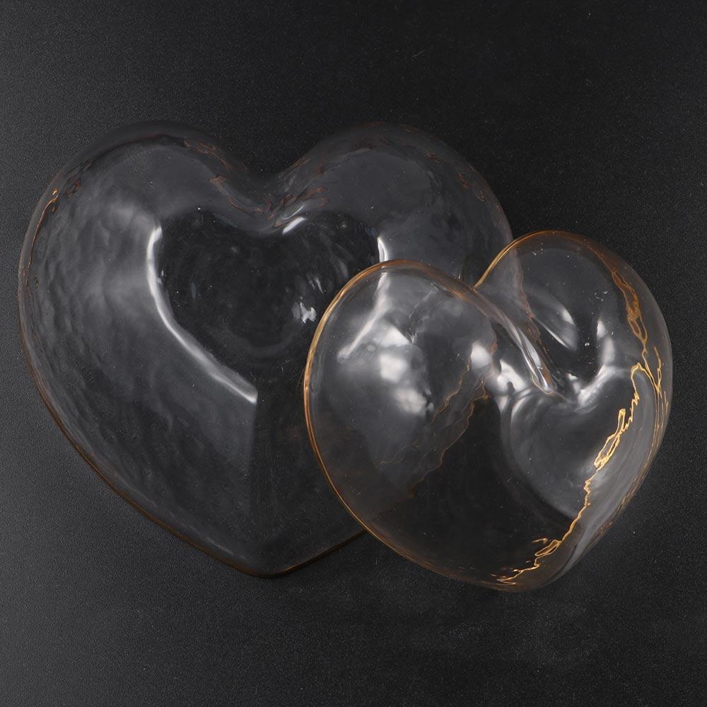 Irregular Clear Serving Dish Heart Shaped Fruit Plate Creative Candy Trays Fruits Salad