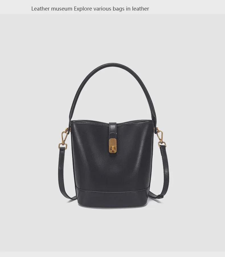 Dámská kabelka z pravé kůže 2024: Nová podzimní/zimní móda, vysoce kvalitní, univerzální taška přes rameno