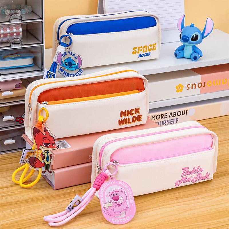 New Disney Large Capacity Cute And Stylish Student Pencil Case Perfect For Kids Stationery Bag