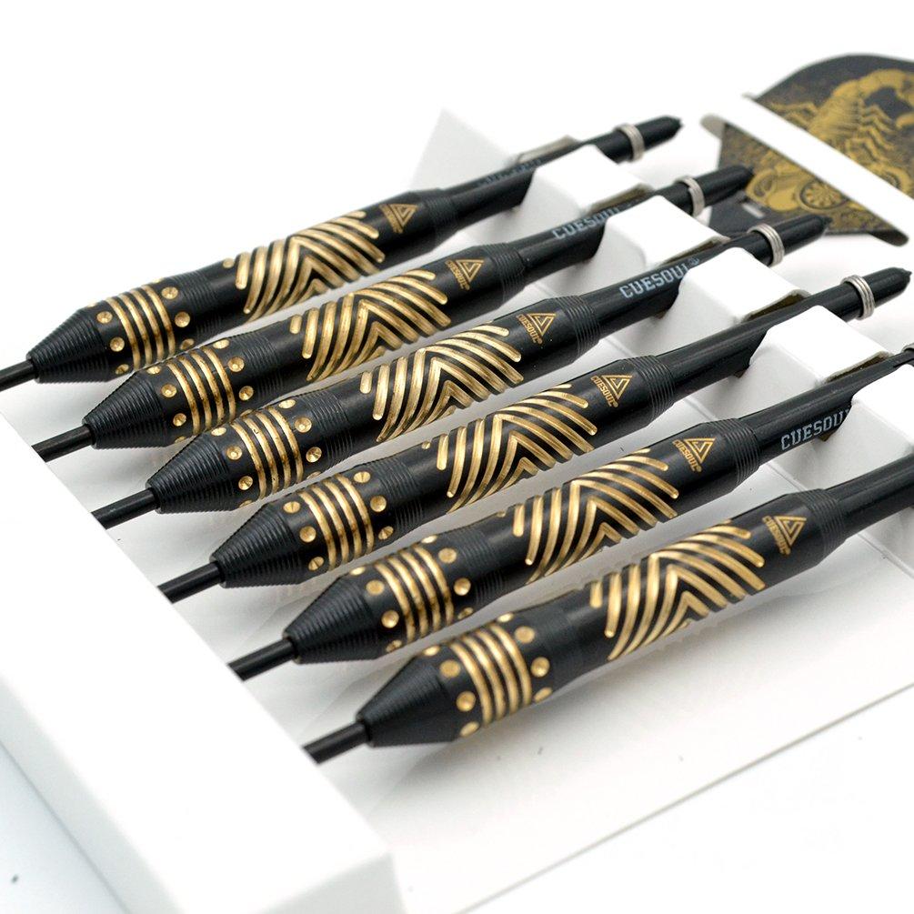 Cuesoul Black Scorpion 24g Steel Tip Brass Dart Set Pack of 6 - Pcs(CSBS-F3205)