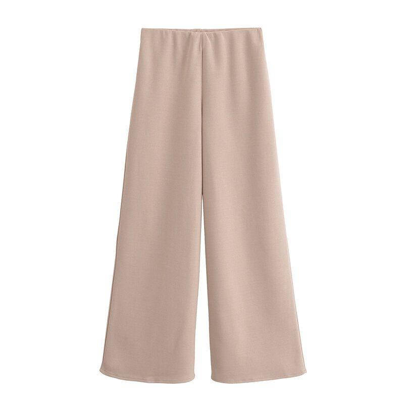 Fashion Style 2024 Autumn New Women's Clothing Waistband Long Plaid Sleeveless Soft Vest Pants 3644627