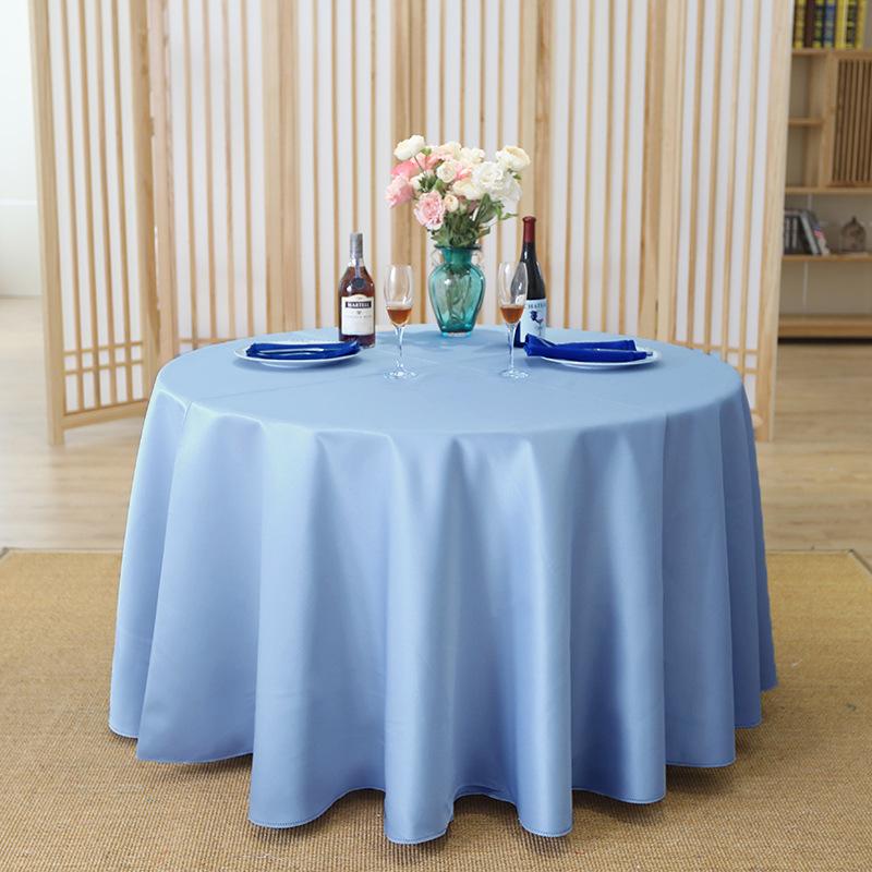 Скатерть для отеля, однотонная двухсторонняя атласная скатерть, скатерть круглая, квадратная, утолщенная, скатерть для обеденного стола, круглый стол, круглый стол 160cm