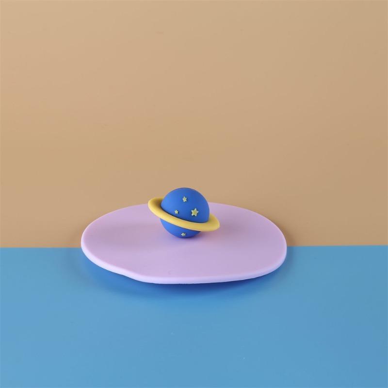 Universal Sandblasted Thickened Silicone Cup Lid - Dust-proof Design - Cute Star-shaped Food-grade Cup Lid