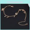 Beautiful Gold Plated Butterfly Anklet Bracelet For Weddings And Special Occasions