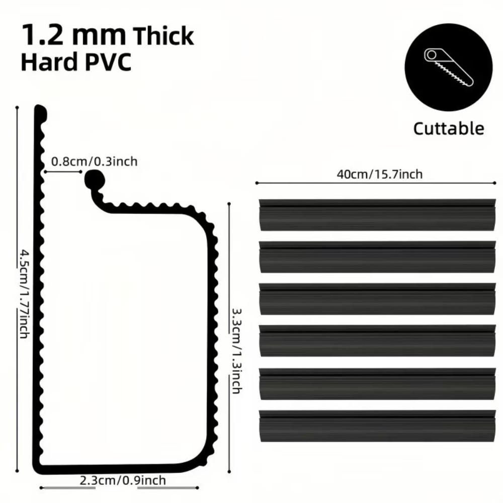2 PCS 40cm Cable Management Under Desk Kit,Under Desk Cable Management Cord Hider, Cable Hider Cord Management, Cable Organizer, Cord Organizer Tray