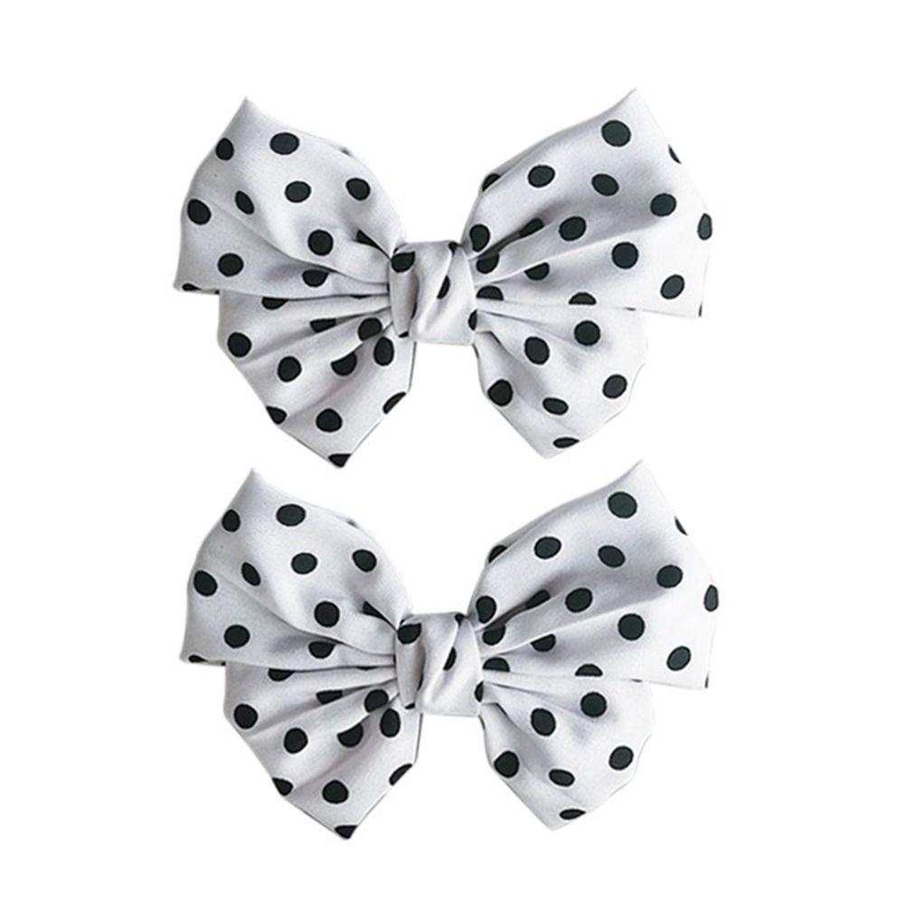 

1 pair Women Lady Shoes Wave Point Charm Buckle Shiny Clips Bow Ribbon Shoe Decorations Clip белый
