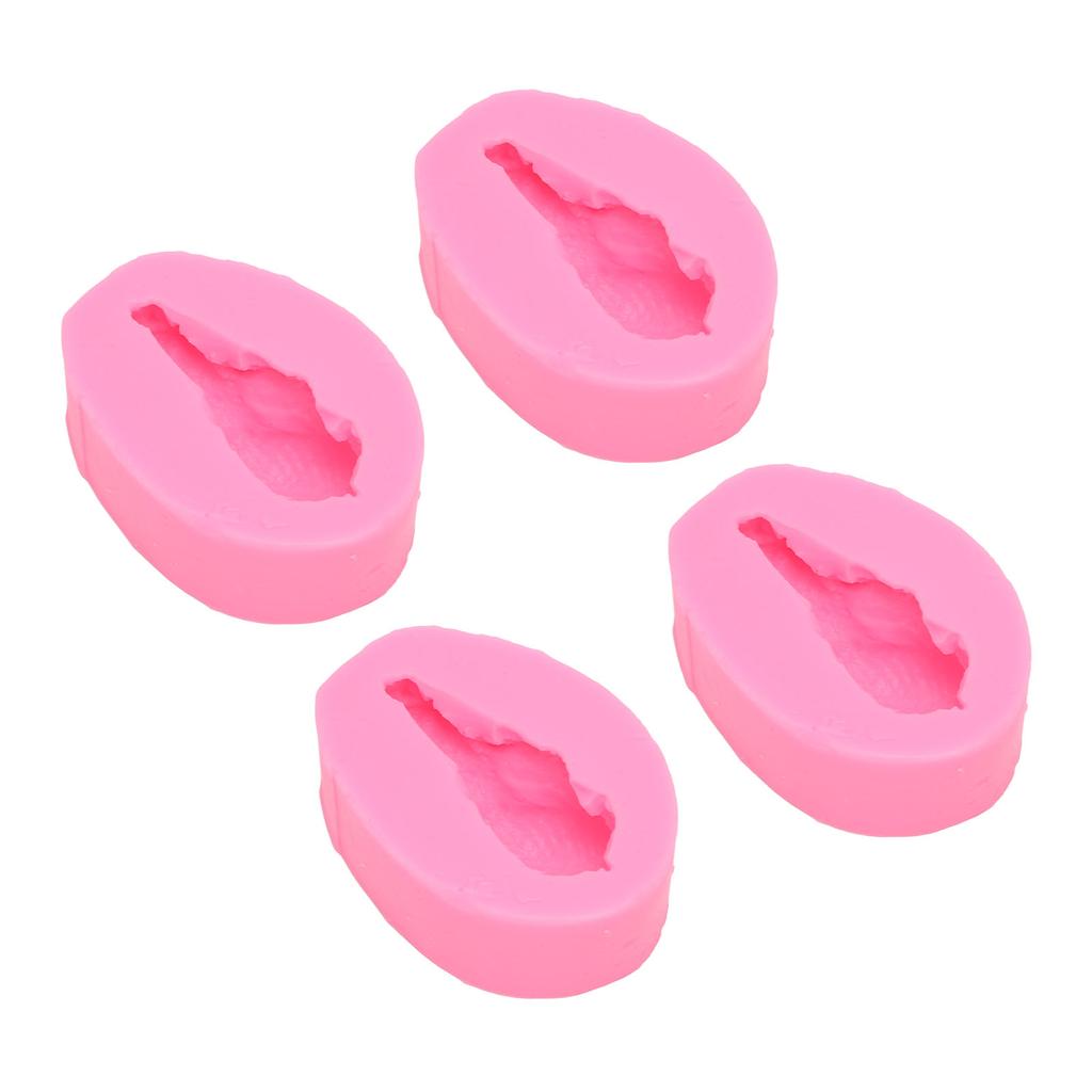 4 Stück Silikonform Drumstick-Form Fondant Silikonform Schokoladenkuchen Dekorationsform DIY Gebäck