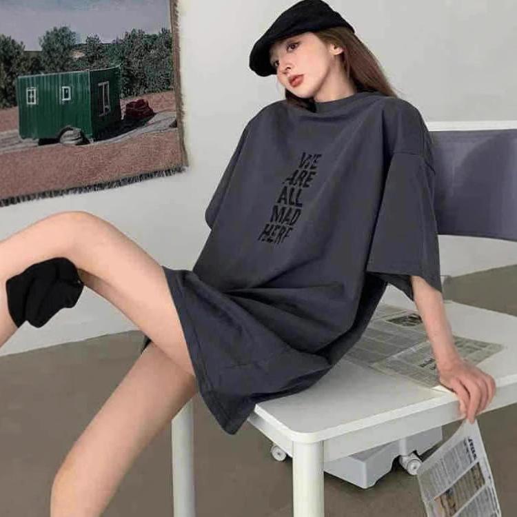 Plus Size Korean Style Loose Fit Summer T-Shirt for Women