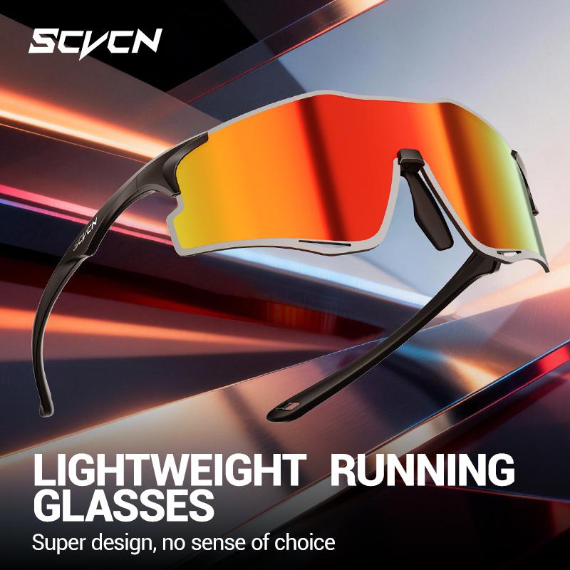 SCVCN Color Photochromic Cycling Sunglasses for Man Running Outdoor Sports Bike Glasses MTB Glasses Eyewear Bicycle Goggles 2026