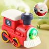 Non-Toxic Track Steam Train Children Electric Track Train Toy Children And Children Gift Steam Rail Car With Light Music Mini Engineering Car Set