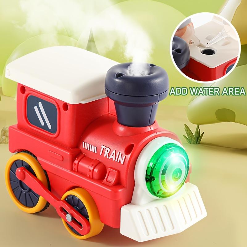 Non-Toxic Track Steam Train Children Electric Track Train Toy Children And Children Gift Steam Rail Car With Light Music Mini Engineering Car Set