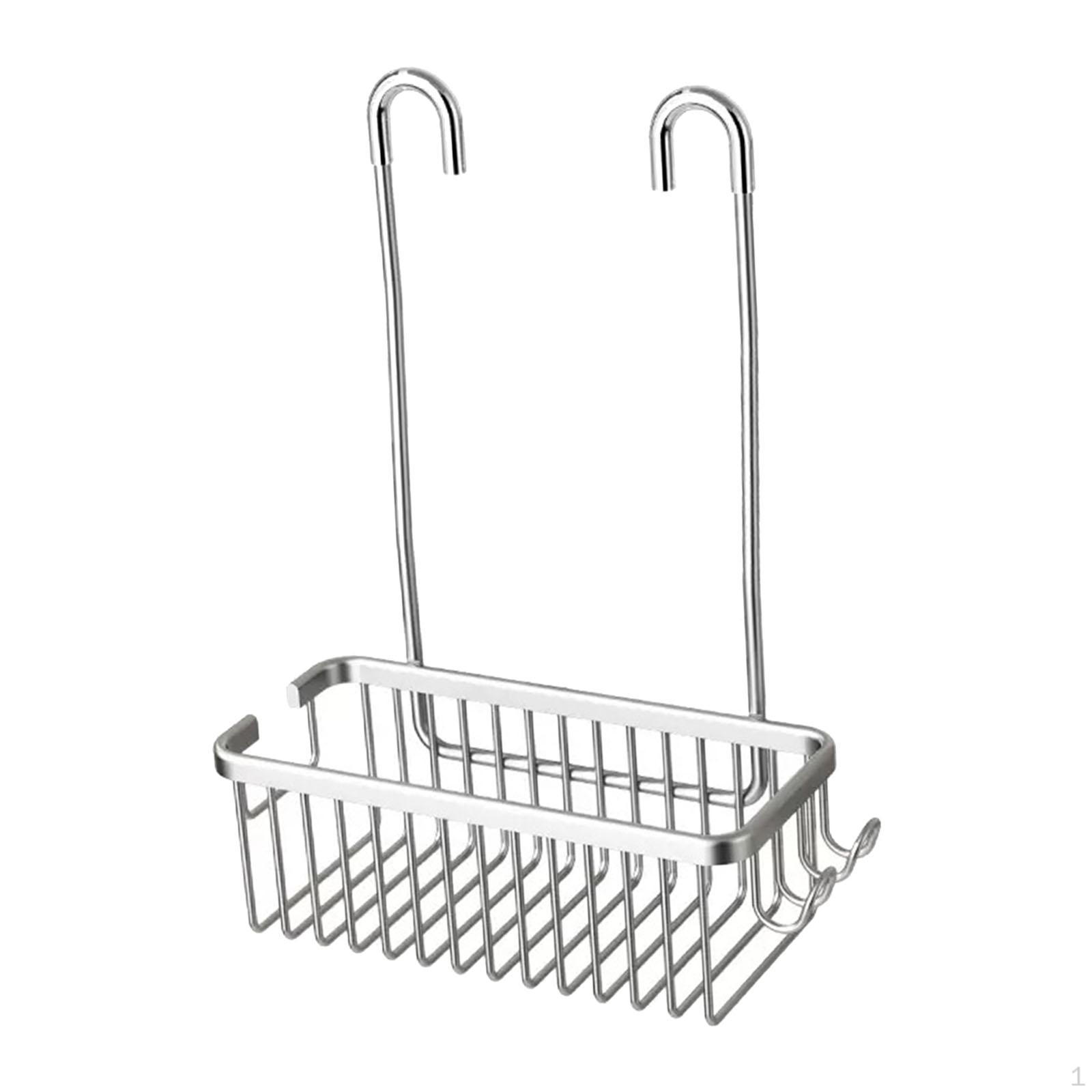 

Органайзер для ванной комнаты, подвесная корзина для душа, прочная, с крючками, полка для хранения Argent