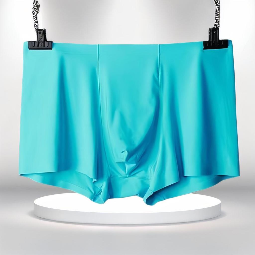 Men's Seamless Ice Silk Boxer Briefs - Summer Youth Collection
