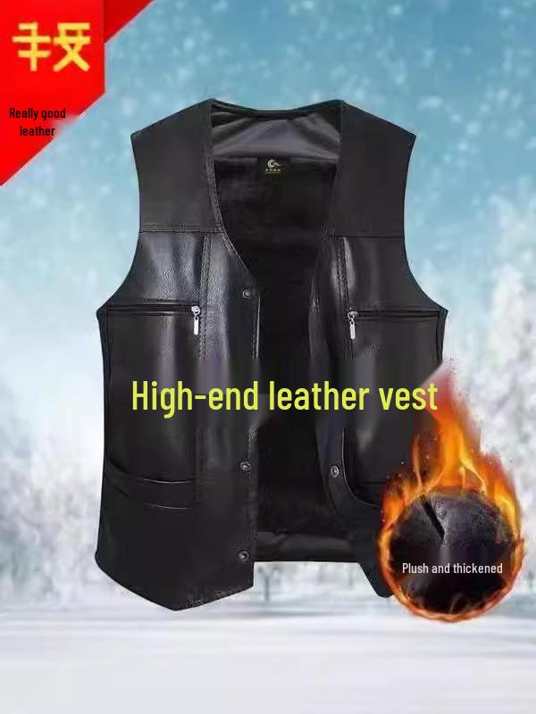 Warme Arbeitsweste mit Samtfutter für Herren - Herbst/Winter Lässig Ärmellos