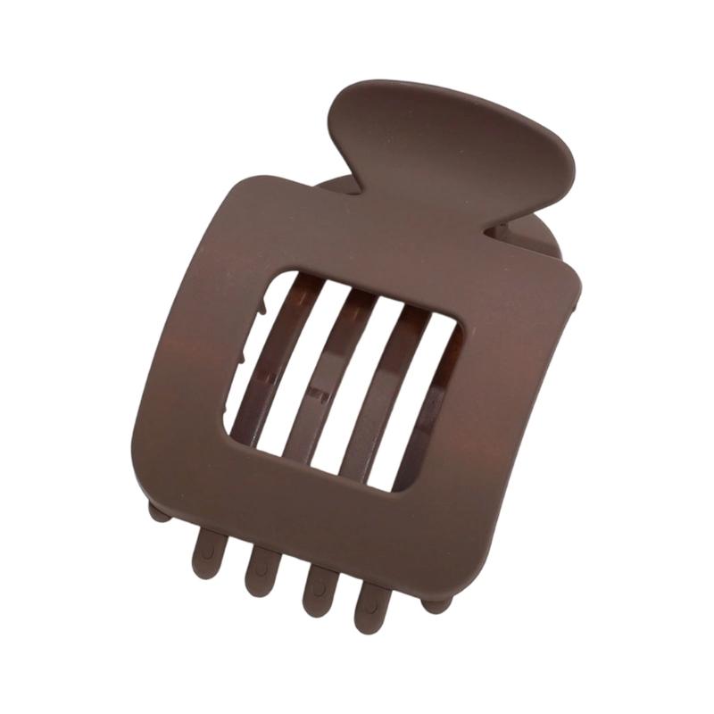 Matte Square Hair Claw Clip With Strong Grip For Women Kids Nonslip Hairpin ABS Hair Accessory For Sports Travel