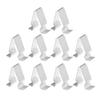 VekAuto Trunk Tail Panel Windshield Pillar Trim Clip Fender Fastener Rivet Retainer Fits VW Golf 2015-2021 Silver Tone Metal 10pcs
