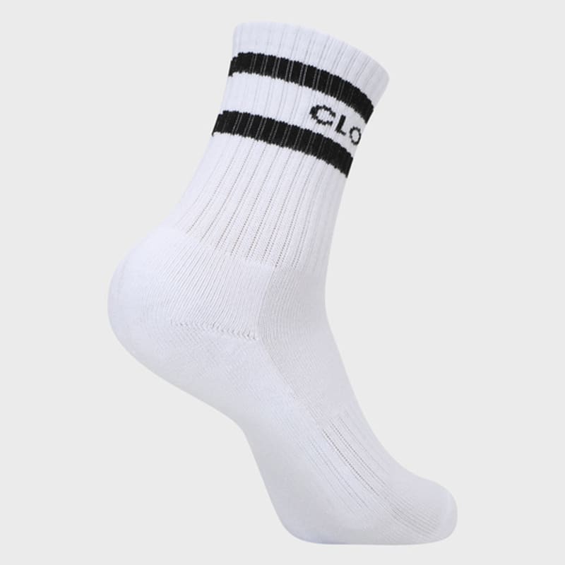 CLOUD ZERO 2S Crew Socks (2P) (0097054) CZFAF1SC903MN-WHITE