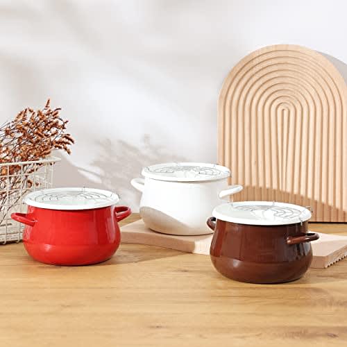 PEARL METAL Petit Cook Enamel Tempura Pan, 16cm, Red, HB-1678