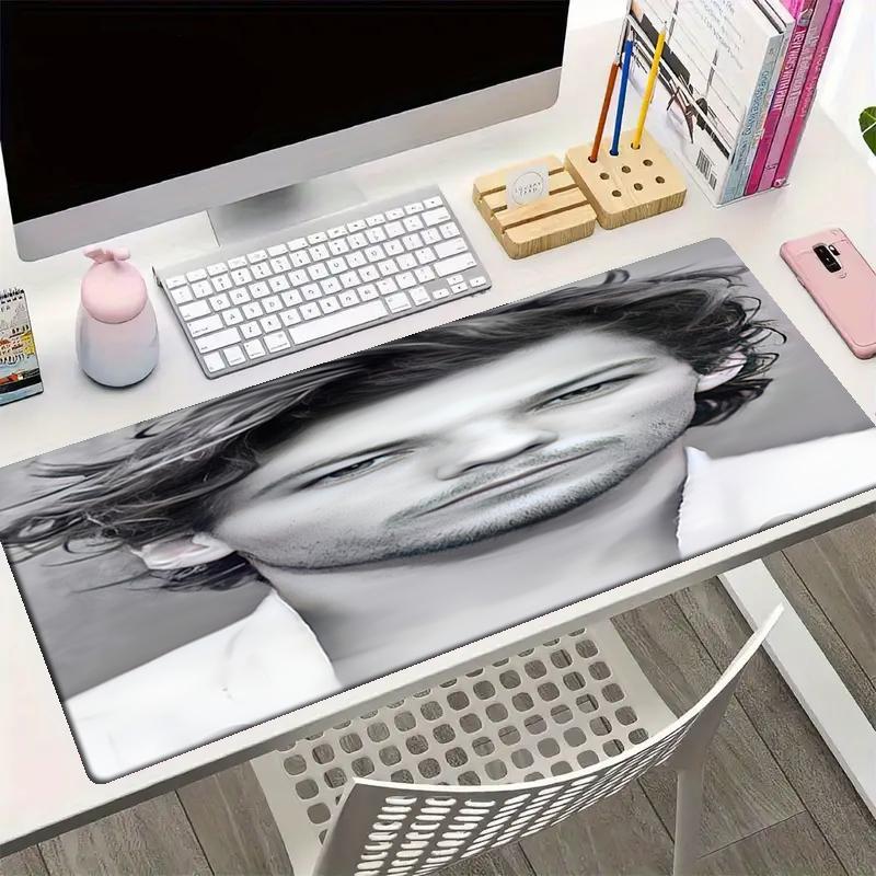 Louis Tomlinson Theme Mouse Pad, Non Slip Rubber Base, Multifunctional Office & Home Decor, Perfect for Workspace Personalization.