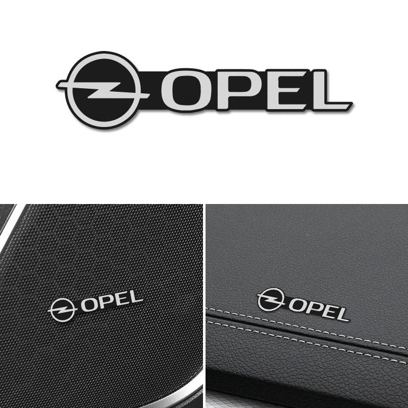 10ks Hliníkové nálepky na interiér auta Znak odznaku reproduktoru audio pro Opel Astra Grandland Corsa Mokka Frontera Insignia Zafira