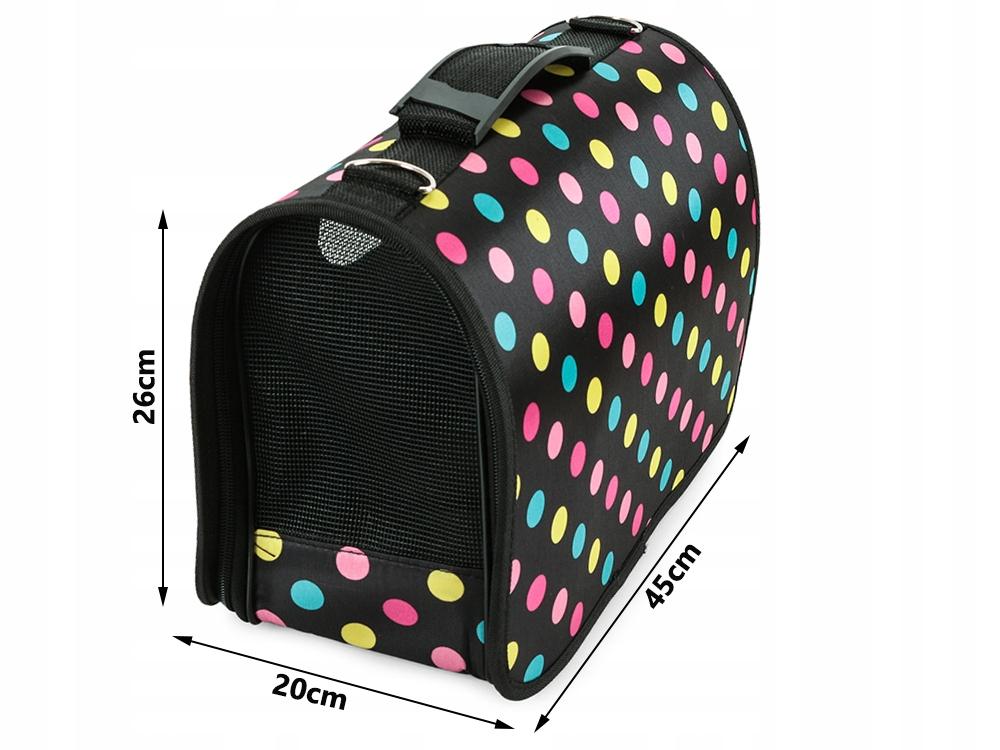 Dog Bag Dots Black Dots (75) Gab_A