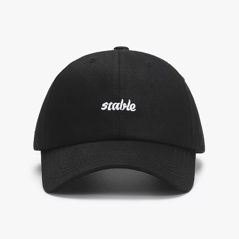 Unisex Korean-Style Versatile Letter Embroidery Baseball Cap Couple Student Soft-Top Duckbill Cap Japanese-Style Fresh Sun Hat