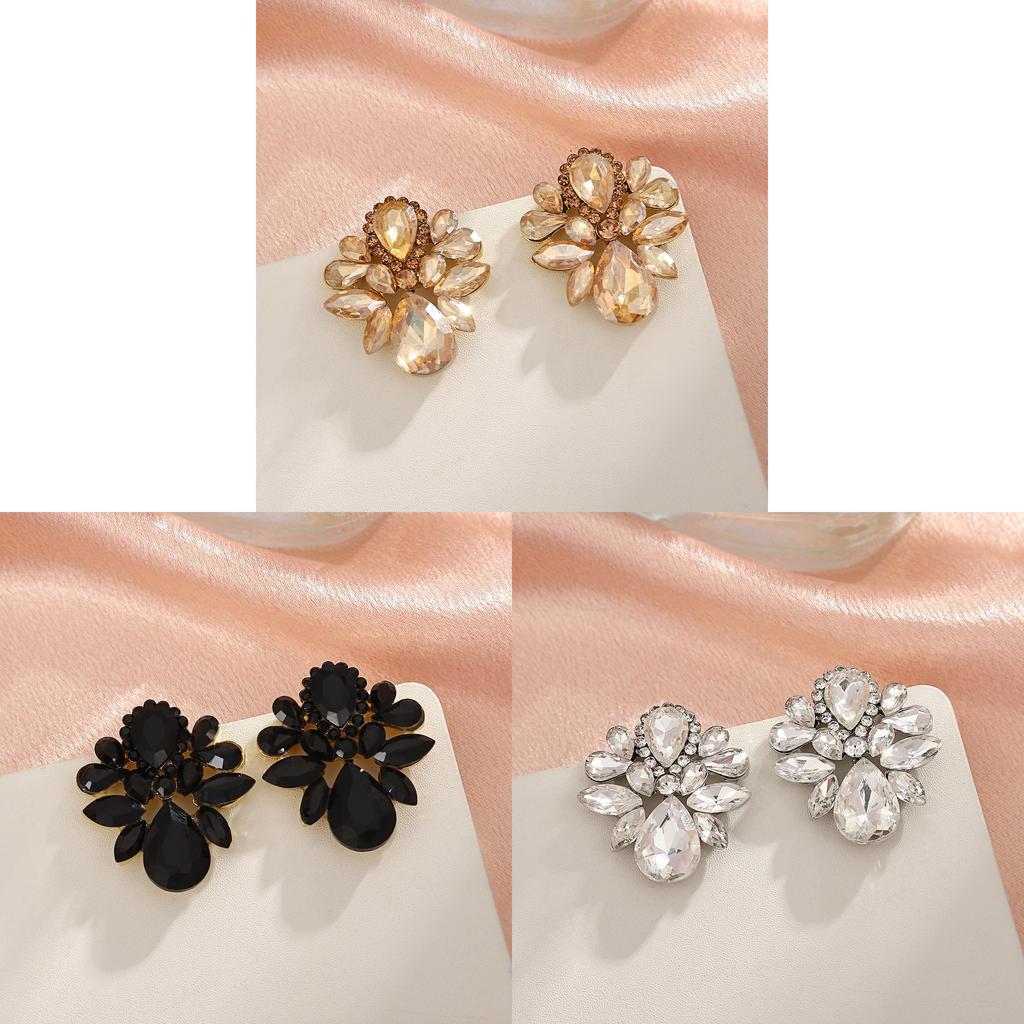 Water Drop Crystal Earrings For Women Luxury Fashion Dangle Jewelry Gift