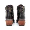Johnature Handmade Printing Contrast Short Boots Retro Casual Comfort Genuine Leather Women Shoes