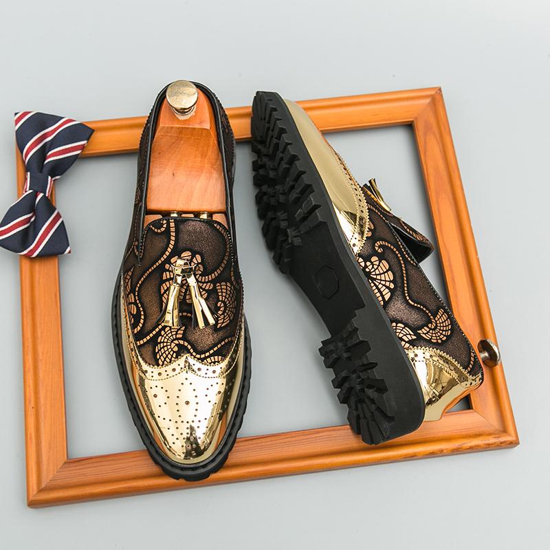 Handmade Mens Pu Leather Loafers Street Style Moccasins Non Slip Slip on Walking Flats Outdoor Casual Shoes Male Driving Shoes